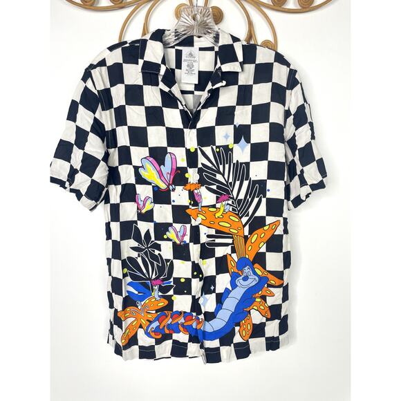 Disney Parks Alice in Wonderland Caterpillar Camp Shirt XS - Picture 2 of 6